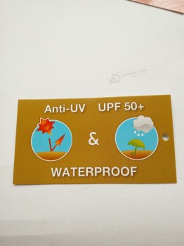 Factory direct wholesale customized top quality Full Colours Printing Clothing Hangtag