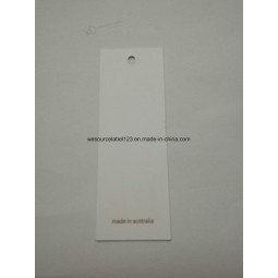工場直接卸売カスタマイズされた最高品質の白い紙のカード金箔直接ハングタグ