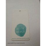 Usine directe en gros personnalisé de qualité supérieure paPier Blanc imprimé hangMarque de vêtements verts