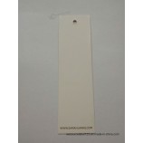 Factory direct wholesale customized top quality White Paper Gold Foil Logo Strip Hangtag