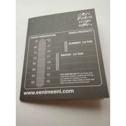 工場直接卸売カスタマイズされた最高品質の印刷灰色の白い紙は、ハングタグを折りたたんだ