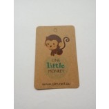 FáBrica direta atacado personalizado top qualidade impressa design die cut Tag de papel kraft