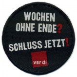 FaBrik direkt Großhandel angepasst Top Qualität hohe Damast Qualität schwarz geweBt Patches