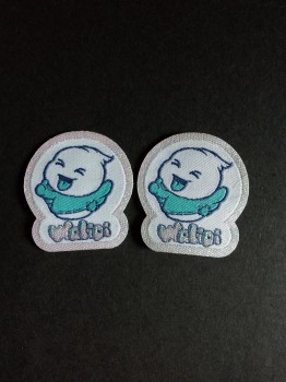 定制顶级品质激光切边服装编织徽章