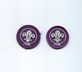 Wholesale customized high-end Customized Scout Logo Design Woven Badge