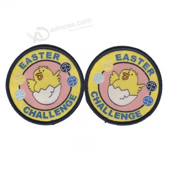 Wholesale customized high-end  Damask Quality Woven Badge