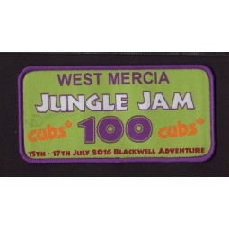 Wholesale customized high-end Shape Woven Badge