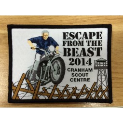Wholesale customized high-end High Damask Quality Woven Badge