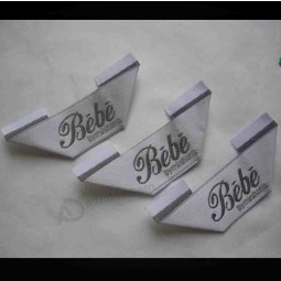 Wholesale customized high-end Loop Folded Satin Quality Clothing Main Woven Label