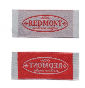 All'ingrosso su misura alta-Etichetta tessuta aBBigliamento tessitura alta definizione di alta qualità taffetà