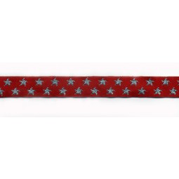 Wholesale customized high-end Taffeta Quality Strip Shape Damask Weaving Ribbon Label