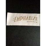 批发定制高-结束塔夫绸优质服装颈部主要编织标签
