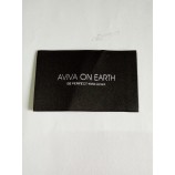 Wholesale customized high-end Taffeta Quality Black Colour Garment Woven Label