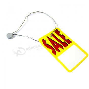 Groothandel op maat gemaakt hoog-Einde kledingstuk accessoires plastic hang LaBel string (Dl57-1)