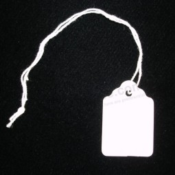 Groothandel op maat gemaakt hoog-Einde gerecycleerd wit glanzend paPieren sieraden priJs hang LaBel