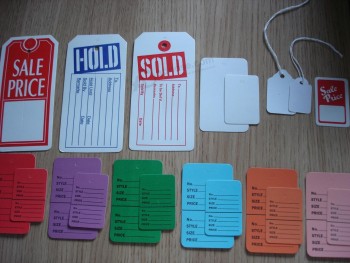 Wholesale customized high-end Colorful Paper Price Tag Could Be Customized