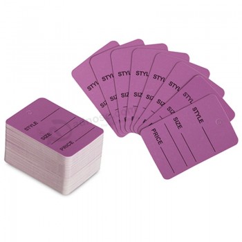 Wholesale customized high-end Custom Color Paper Tags for Garment (5911-9)