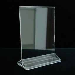 En gros personN / alisé haut-Fin porte-Menu acrylique transparent poPulaire (Ah003)