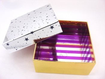Cajas de regalo de papel personalizado de fábrica para embalaje de joyas