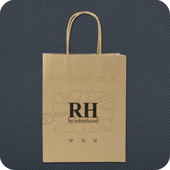 Billige kundenspezifische Luxuskraftpapier-Einkaufstasche mit Logo