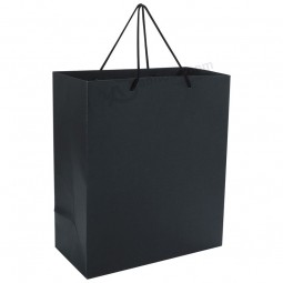 Goedkope maat zwarte kraftpapier boodschappentas met handtas