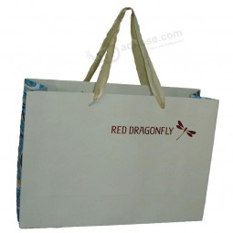 Bon marché personnalisé papier de haute qualité shopping sac cadeau avec logo