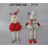 批发21“h圣诞节家居装饰男孩＆女孩雪人