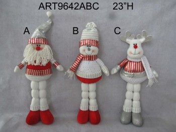 Wholesale 23"H Cute Standing Christmas Decoration Gift-3asst