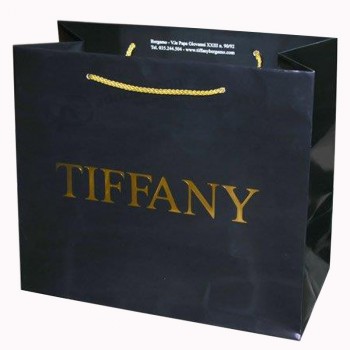 Custom Design Color Printing Paper Shopping Bag with Handle