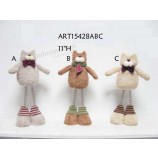批发圣诞节常设猫＆狗装饰-4asst.