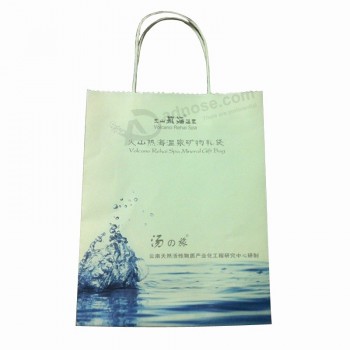 Shopping bag di carta regalo di colore stampato a buon mercato all'ingrosso(SW405)