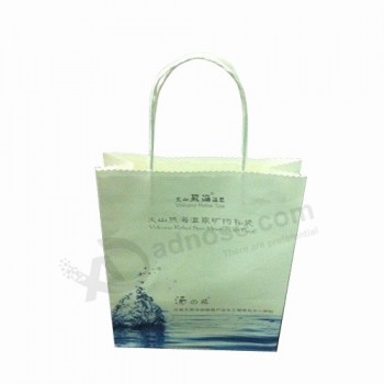 Shopping bag di carta regalo di colore stampato a buon mercato all'ingrosso(SW404)