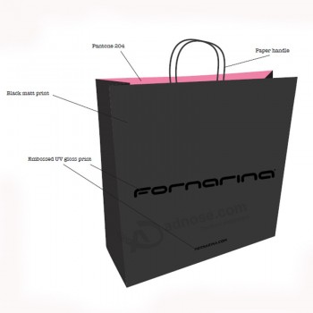 Shopping bag in carta personalizzata per l'imballaggio