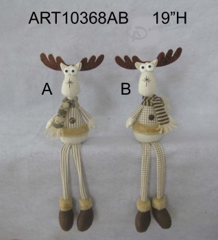Wholesale 19"Reindeer Shelf Sitter, 2 Asst-Christmas Decoration Gift