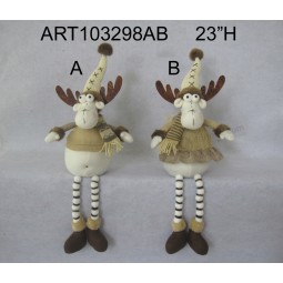 Großhandels-frohe Weihnachten rmoose Selbstsitter mit Pompom bags-2asst