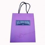 Billige kundenspezifische Verpackungspapiertüte für den Einkauf mit Griff und Logo(SW105)