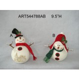 批发快乐圣诞装饰雪人2asst