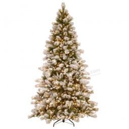Wholesale 7-1/2 FT.白雪皑皑的韦斯特伍德松铰接人造圣诞树与650清晰的灯光(MY100.085.00)