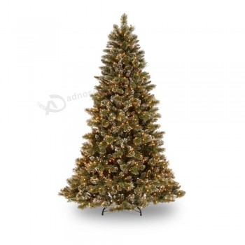 Groothandel 9 ft.Fonkelende dennenboom kunstmatige kerstboom met traditionele gloeilampen(MY100.097.01)