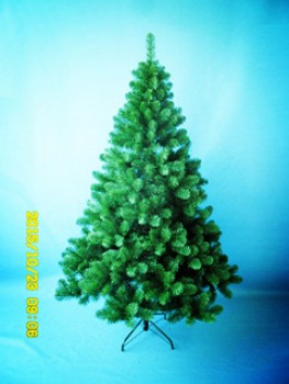 оптовая продажа 6ft/180см Natural Green PVC Tipschristmas Tree with Incandescent Lights(MY100.057.01)
