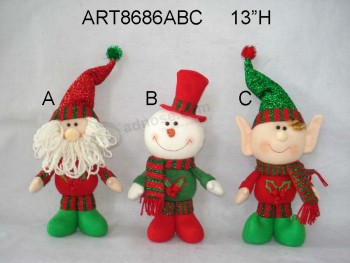 Wholesale Standing Santa Snowman and Elf Christmas Decoration Gifts