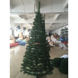 批发螺旋弹出圣诞树与植绒的提示和照明(OEM)