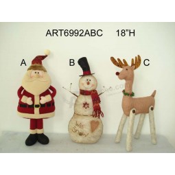 оптовый рождественский подарок santa, snowman & северного оленя, 3 asst
