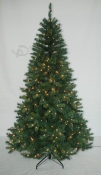 批发现实主义人工圣诞树与字符串光多颜色led装饰(AT1024)