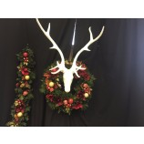 Groothandel kerstkrans met bal versierd en led lichtslingers(Welkom direct naar de fabriek)