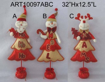 All'ingrosso buon natale albero figura regalo, 3 asst-Decorazione natalizia