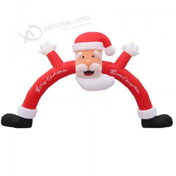 Wholesale Family Holiday Party Decoration Inflatable Santa Claus Arch with high quality