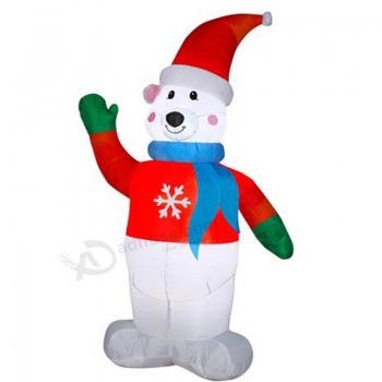оптовые рождественские праздник семьи партии наружных смешные надувные снеговик дисплей