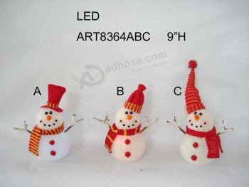 卸売ledライト付きエバの雪だるまクリスマスの装飾の贈り物