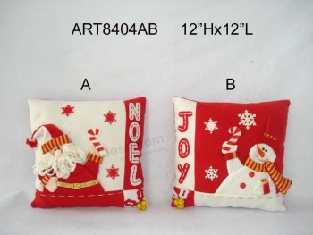 Wholesale Santa and Snowman Christmas Decoration Pillow-2assorted